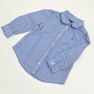 ラルフローレン(Ralph Lauren)のラルフ ガールズ ベビー 長袖 キッズ フォーマル 女の子 90cm 水色 (Tシャツ/カットソー)