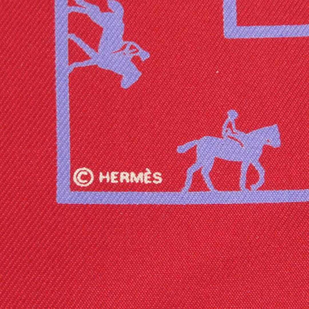 エルメス HERMES スカーフ プチカレ シルク レッド/ブルー ユニセックス 送料無料 e56635 6