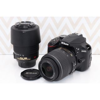 Nikon - ⭐️レンズ2本⭐️スマホ転送◎⭐️Nikon D3400⭐️の通販｜ラクマ