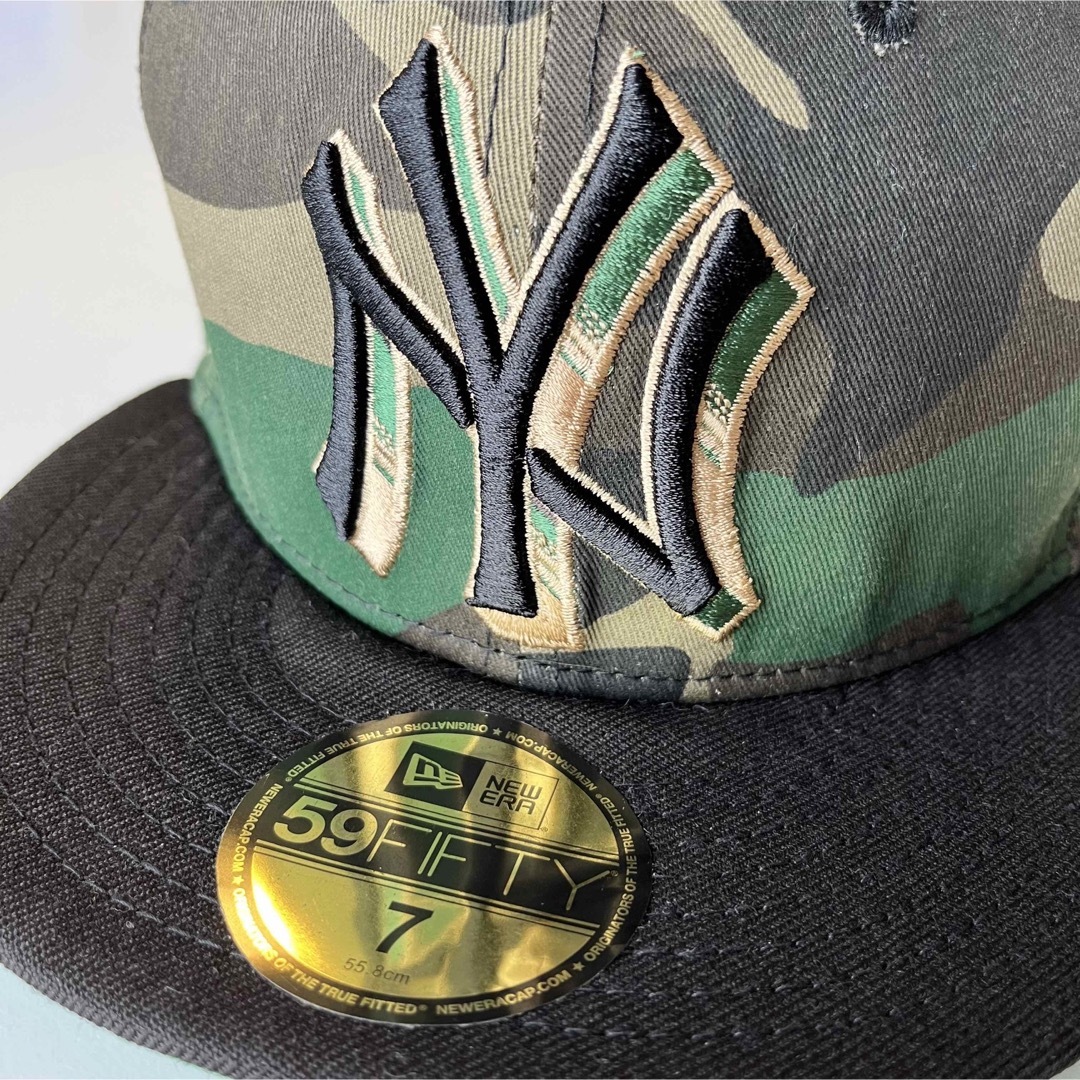 NEW ERA(ニューエラー)のNEWERA✴︎59FIFTY 7 迷彩　ニューヨークヤンキース キッズ/ベビー/マタニティのこども用ファッション小物(帽子)の商品写真