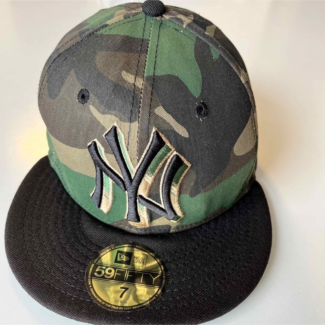 NEW ERA(ニューエラー)のNEWERA✴︎59FIFTY 7 迷彩　ニューヨークヤンキース キッズ/ベビー/マタニティのこども用ファッション小物(帽子)の商品写真