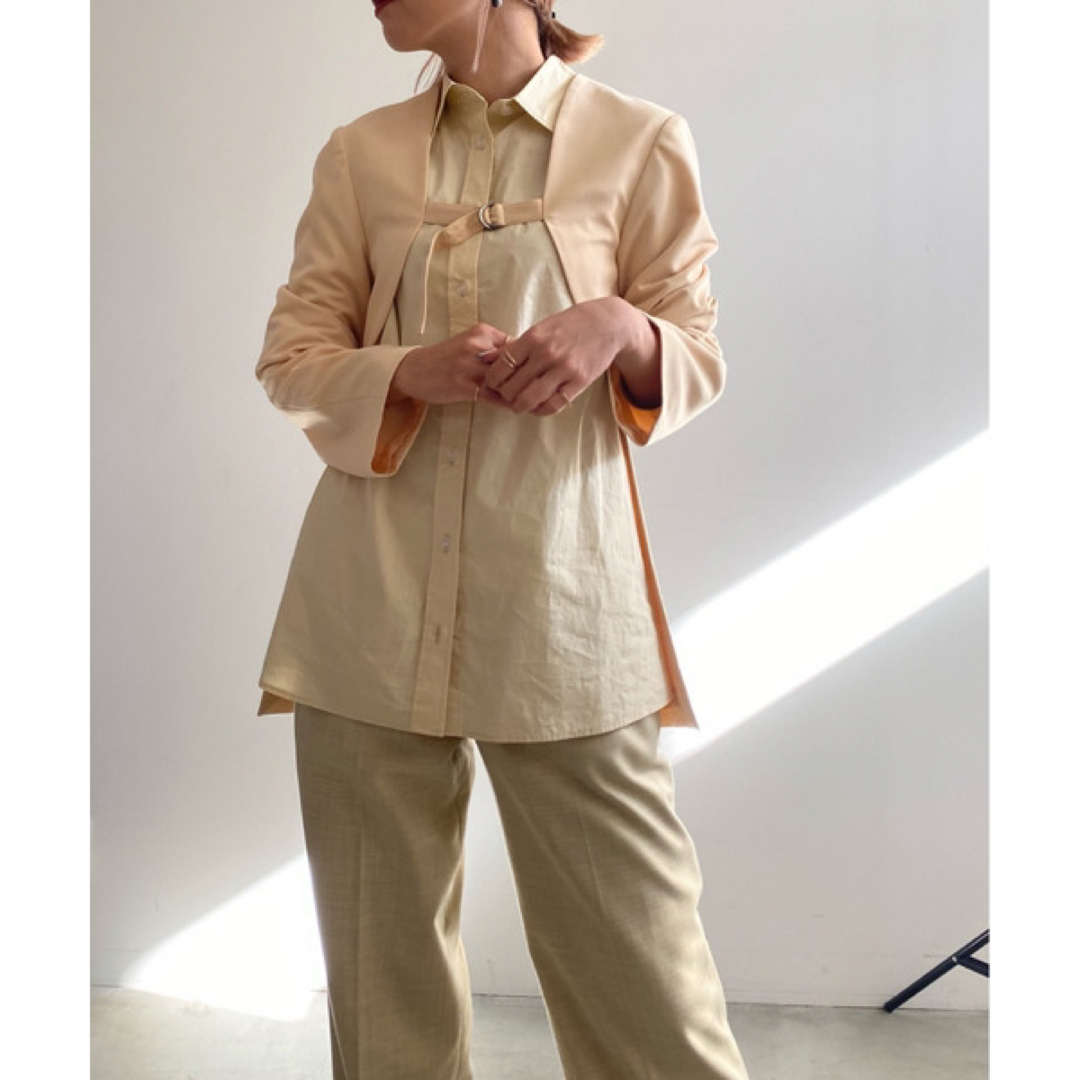 Ameri VINTAGE(アメリヴィンテージ)のAMERI SHIRT SET JACKET ジャケットのみ レディースのジャケット/アウター(ノーカラージャケット)の商品写真