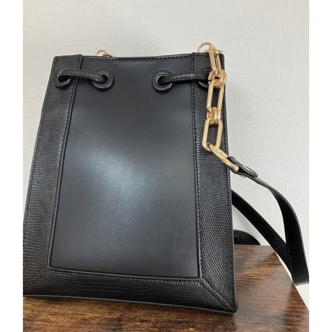 新品◾️ランダ◾️スクエア2WAYチェーンショルダーバッグ
