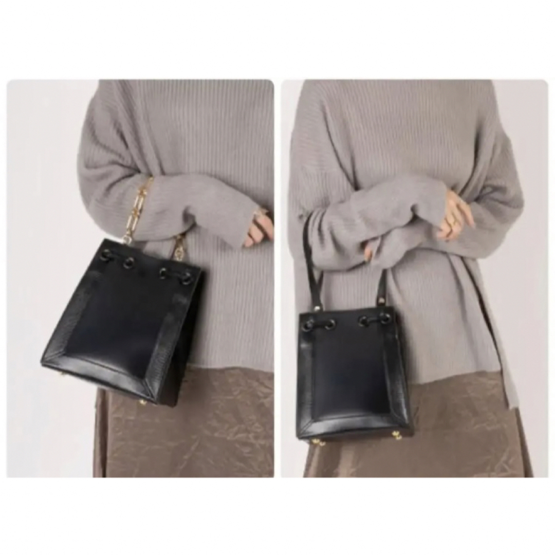 新品◾️ランダ◾️スクエア2WAYチェーンショルダーバッグ