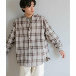 アーバンリサーチドアーズ(URBAN RESEARCH DOORS)の【GRAYBEIGE】FORK&SPOON TRチェックバンドカラーシャツ(その他)