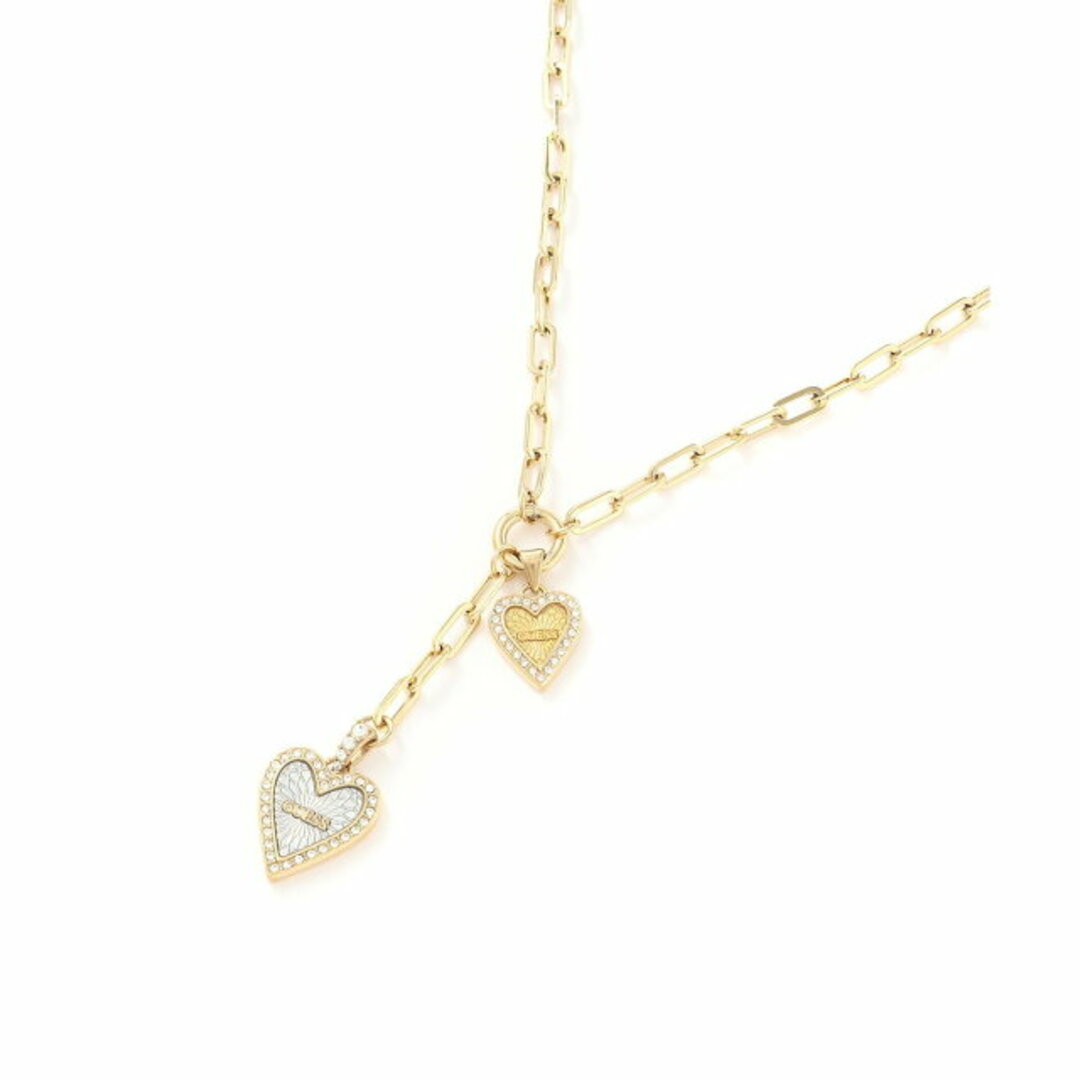 GUESS(ゲス)の【ホワイト(YGRH)】(W)LOVE ME TENDER Necklace レディースのアクセサリー(ネックレス)の商品写真