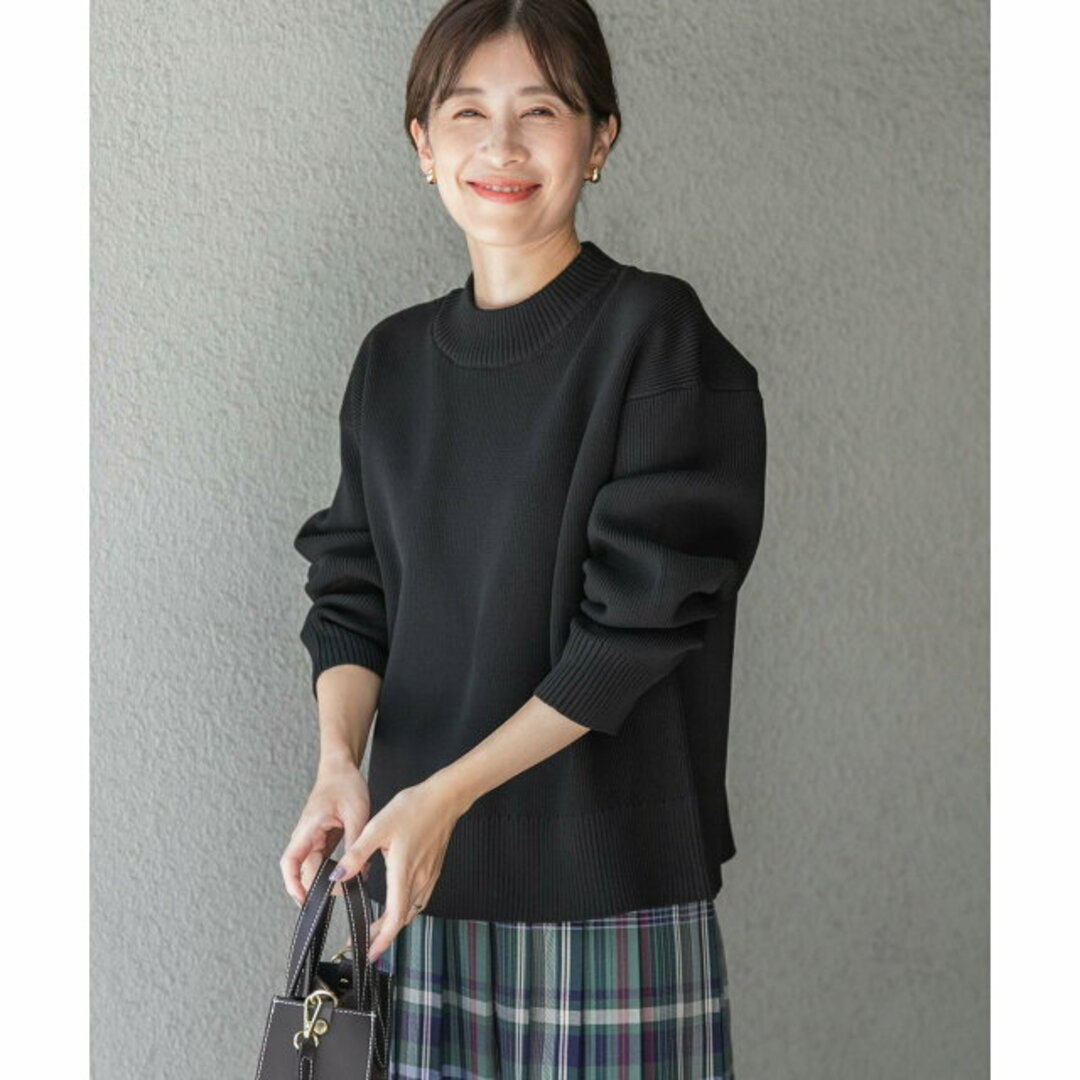 【BLACK】ポリエステルハイネックKNIT