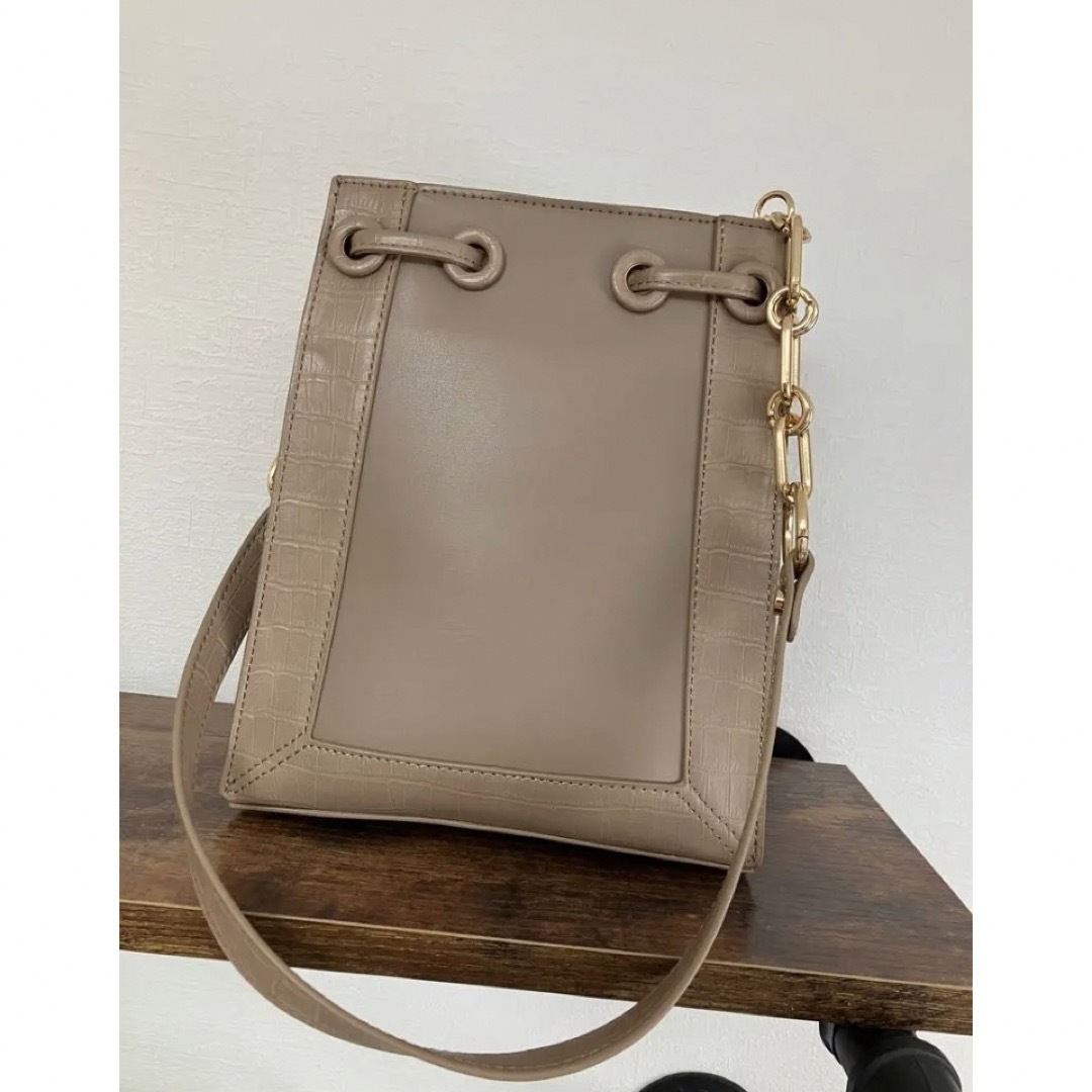 新品◾️ランダ◾️スクエア2WAYチェーンショルダーバッグ