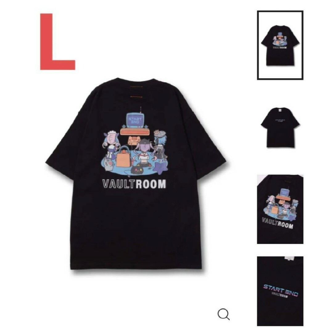 Vaultroom × Hololive STARTEND Tee 黒 L-