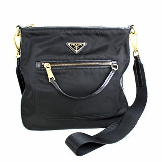 プラダ　ショルダーバッグ　黒　ブラック　美品　PRADA　ポシェット 斜め掛けかばん　r274