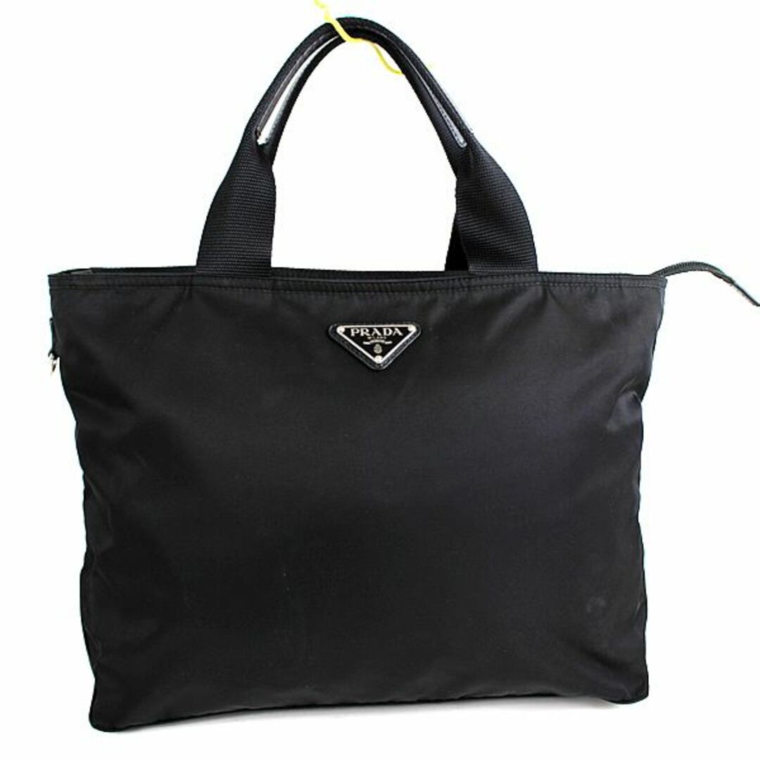 プラダ トートバッグ ハンドバッグ ナイロン 黒 ブラック 美品 PRADA