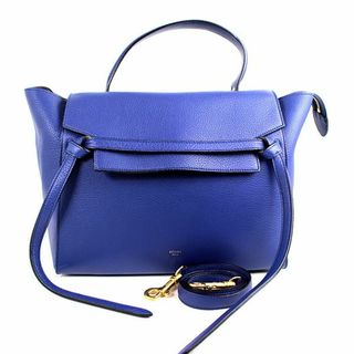 セリーヌ(celine)のセリーヌ トートバッグ ハンドバッグ　ベルトバッグ　ミニサイズ　ブルー　青　ショ(トートバッグ)