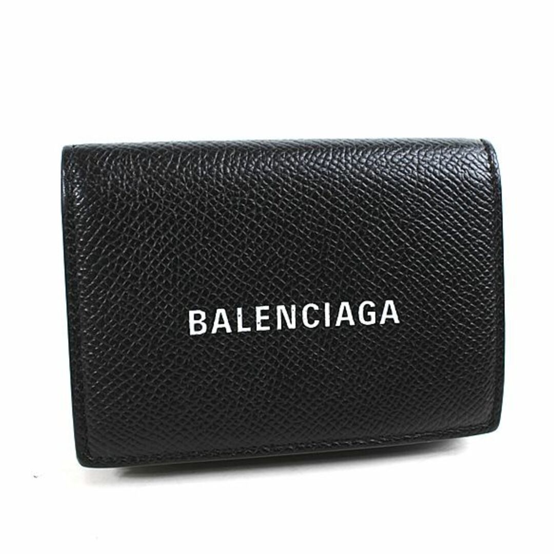 Balenciaga - バレンシアガ ミニ財布 財布 三つ折り財布 黒 ペーパー