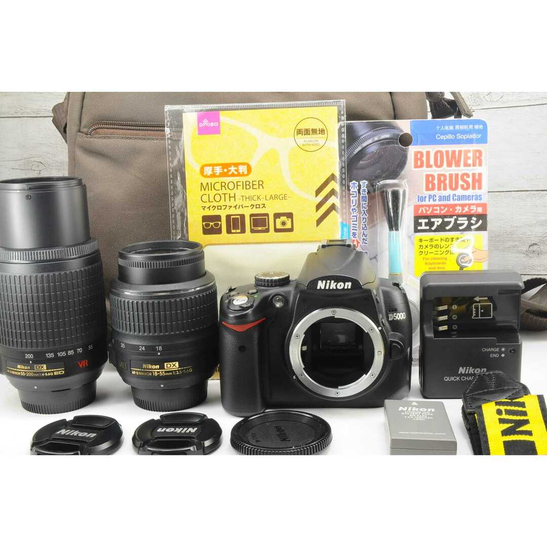 ❤️嬉カメラバッグ付き❤️スマホ転送❤️Nikon 5000 - デジタルカメラ