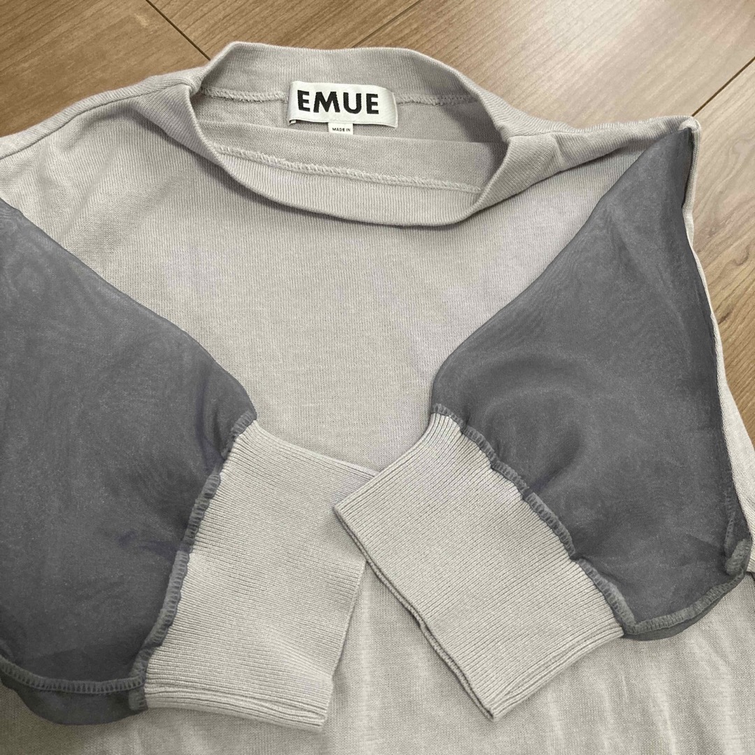 EMUE袖シースルーニット レディースのトップス(ニット/セーター)の商品写真