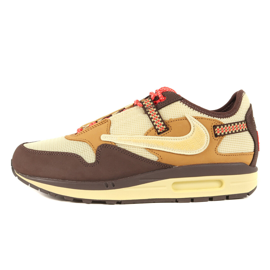 NIKE ナイキ サイズ:27.5cm 22SS TRAVIS SCOTT CACT.US CORP AIR MAX 1 / CJ (DO9392-200) トラビス スコット カクタス コープ エアマックス1 バロックブラウン レモンドロップ US9.5 ローカット スニーカー コラボ 靴 【メンズ】