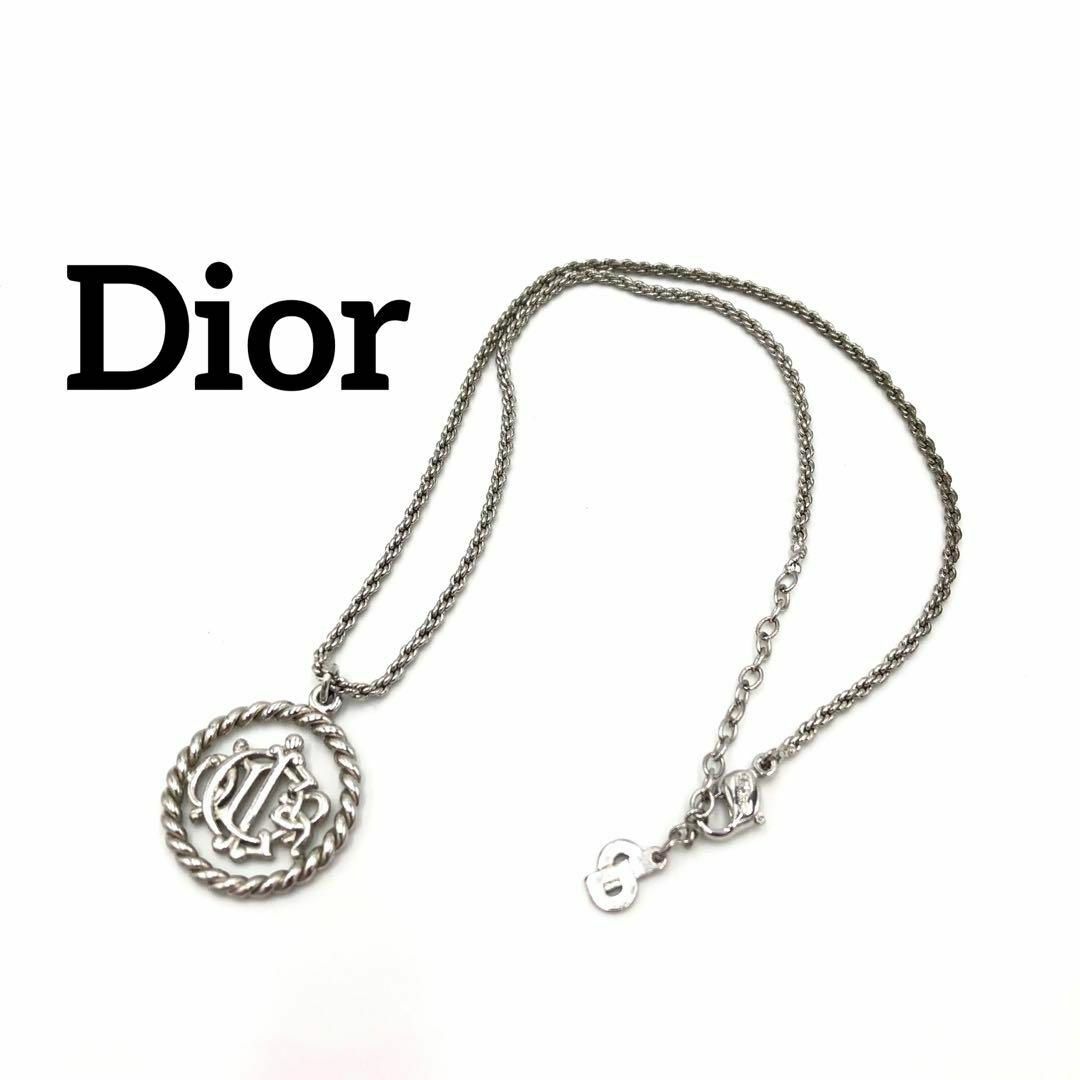 『Dior』ディオール ネックレス / ヴィンテージ エンブレム ツイストサイズ全長43cm