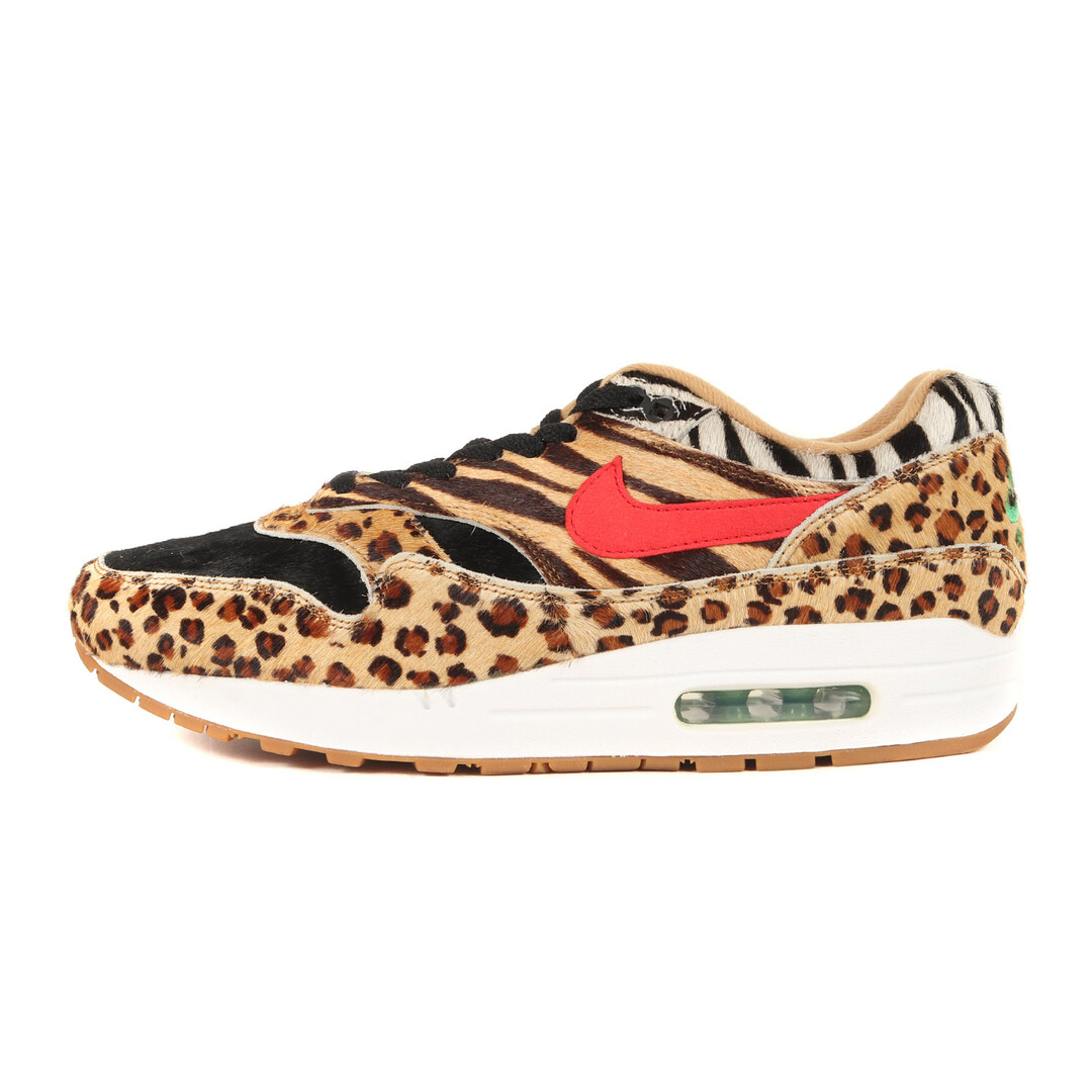 NIKE ナイキ サイズ:28.0cm ATMOS AIR MAX 1 DLX ANIMAL PACK 2.0 (AQ0928-700) 2018年 アトモス エアマックス1 アニマル パック ウィート スポーツレッド US10 ローカット スニーカー コラボ シューズ 靴 【メンズ】【美品】