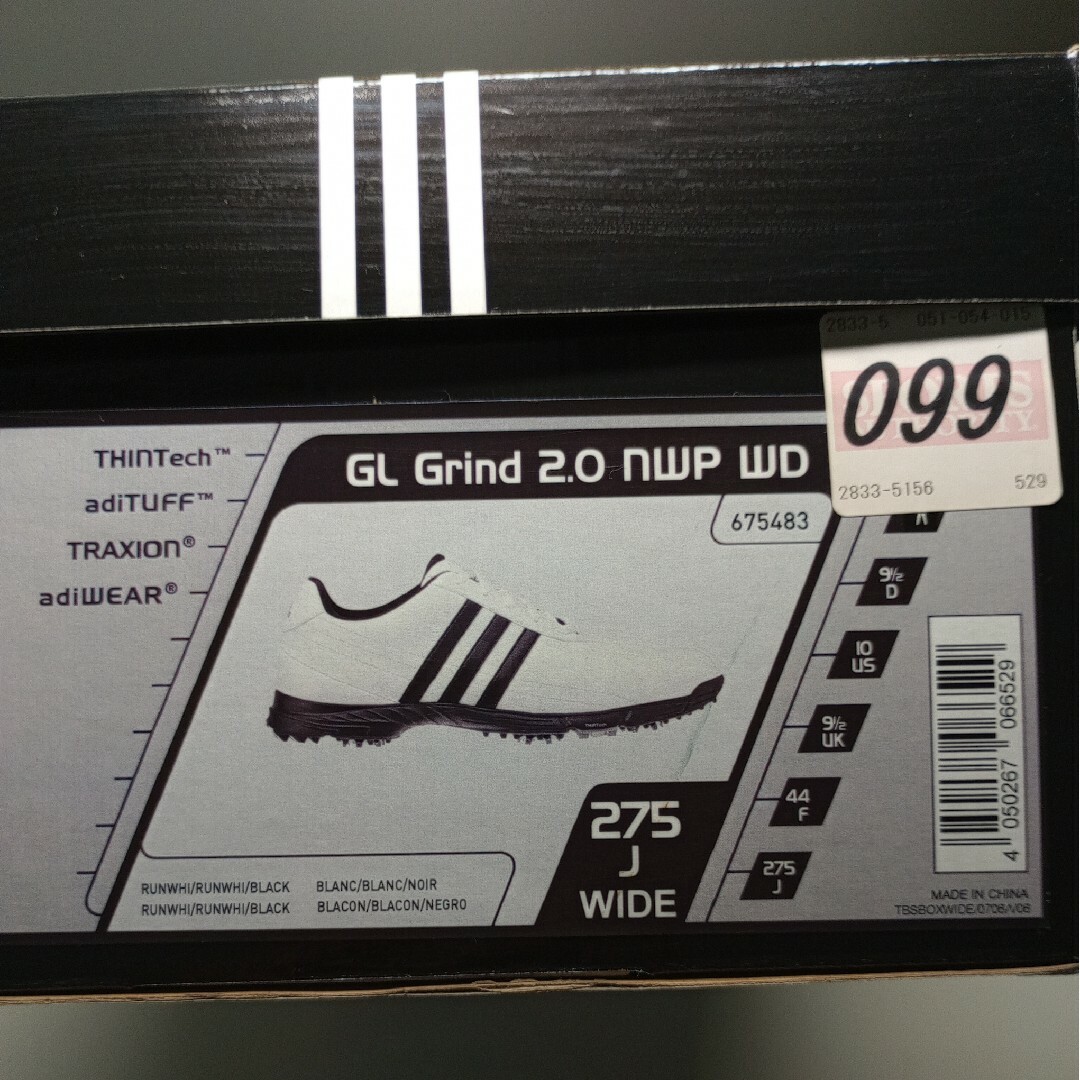 adidas(アディダス)のアディダス　ゴルフシューズ　27.5cm スポーツ/アウトドアのゴルフ(シューズ)の商品写真