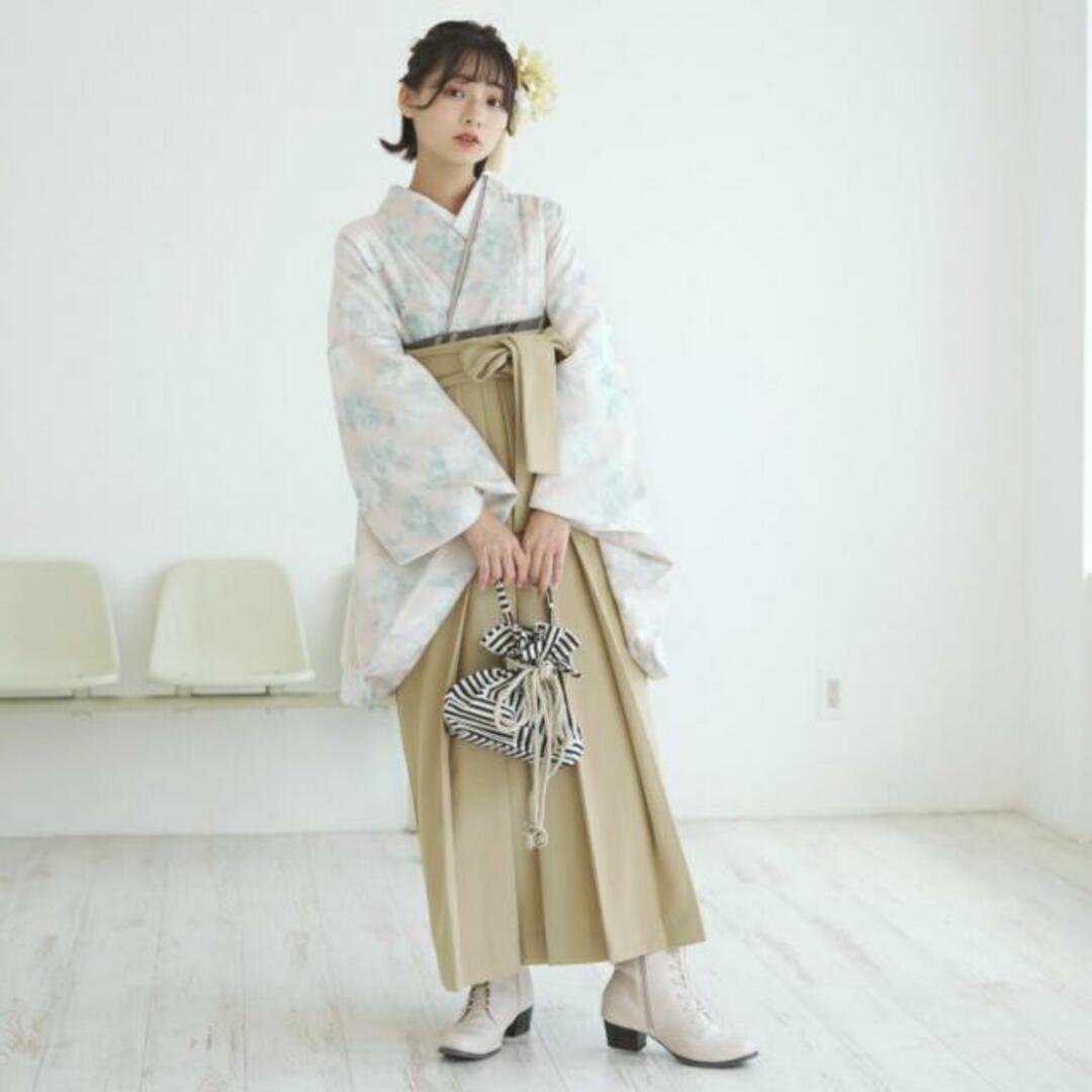 2尺袖着物 袴 2点セット 袴91cm(身長153-158cm) 袴セット 卒業式