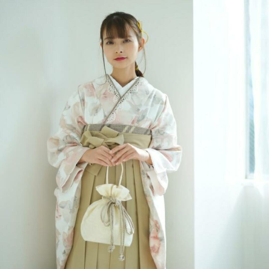 2尺袖着物 袴 2点セット 袴91cm(身長153-158cm) 袴セット 卒業式