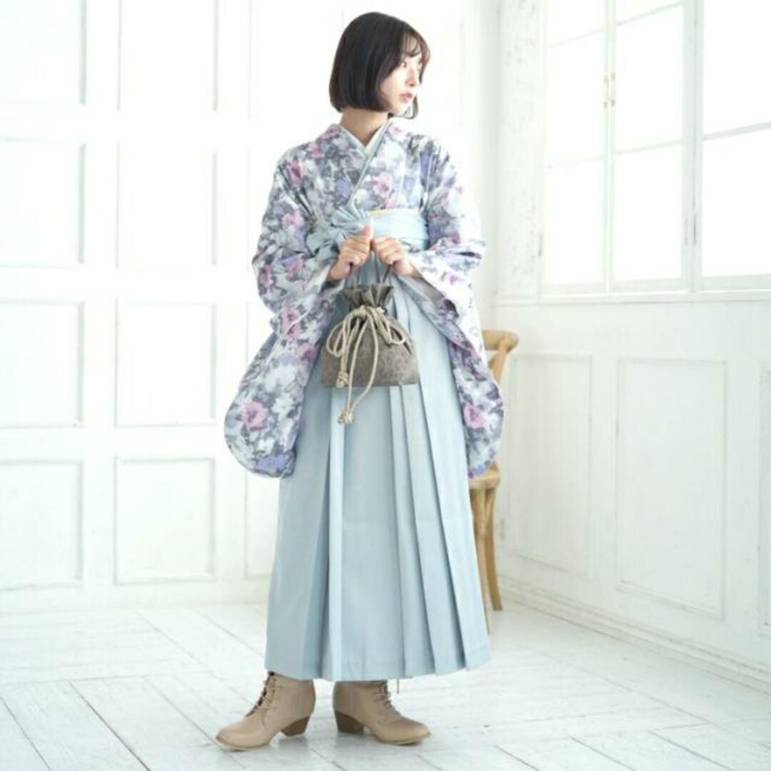 utatane 2尺袖着物 袴 2点セット 袴91cm(身長153-158cm) 袴セット