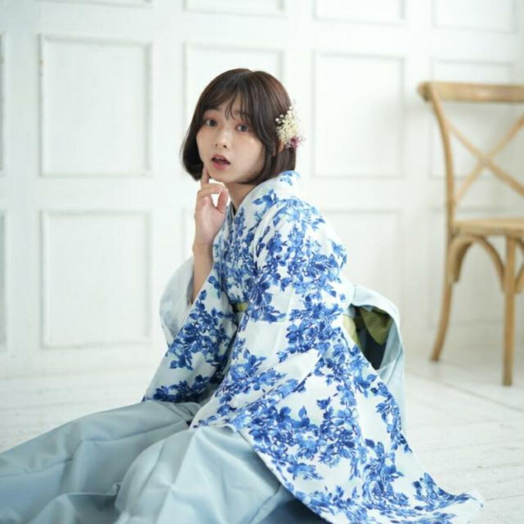utatane 2尺袖着物 袴 2点セット 袴91cm(身長153-158cm) 袴セット