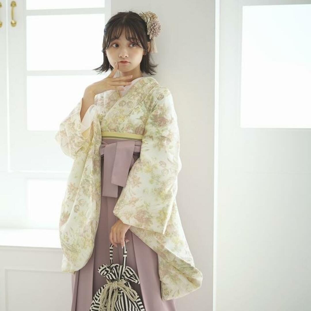 utatane 2尺袖着物 袴 2点セット 袴95cm(身長約158-163cm) 袴セット