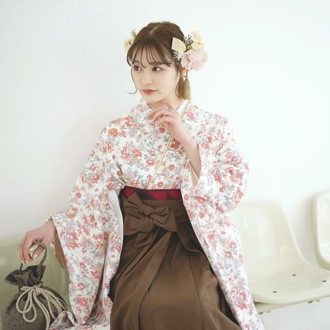 utatane 2尺袖着物 袴 2点セット 袴99cm(身長約163-170cm) 袴セット