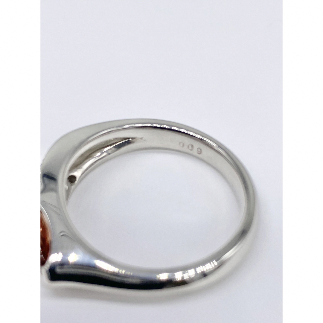 インペリアルトパーズ 1.26ct / ダイヤ0.09ct Pt900 リング レディースのアクセサリー(リング(指輪))の商品写真