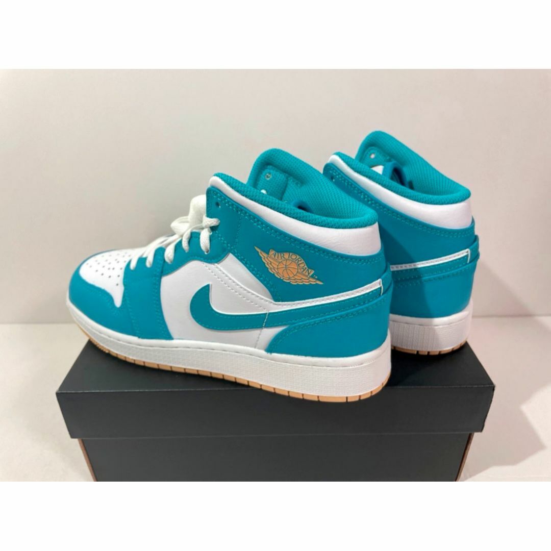 新品未使用 AirJordan1 Mid GS Aquatone 24.5cm