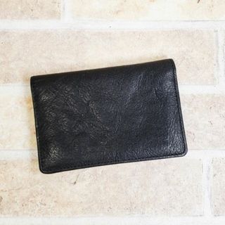 ポーター(PORTER)の美品 PORTER ポーター ☆ レザー カードケース 名刺入れ ブラック(名刺入れ/定期入れ)