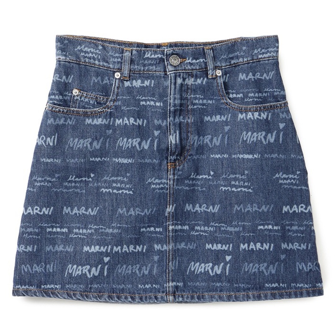 Marni - マルニ MARNI ミニスカート ロゴ MEGA MARNI デニムスカート