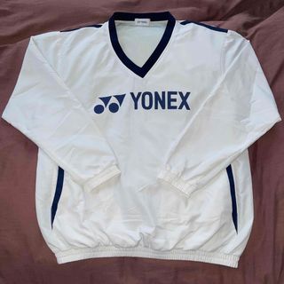 ヨネックス(YONEX)の専用出品❗️YONEX プルオーバー ナイロンジャケット グレー L メッシュ(バドミントン)