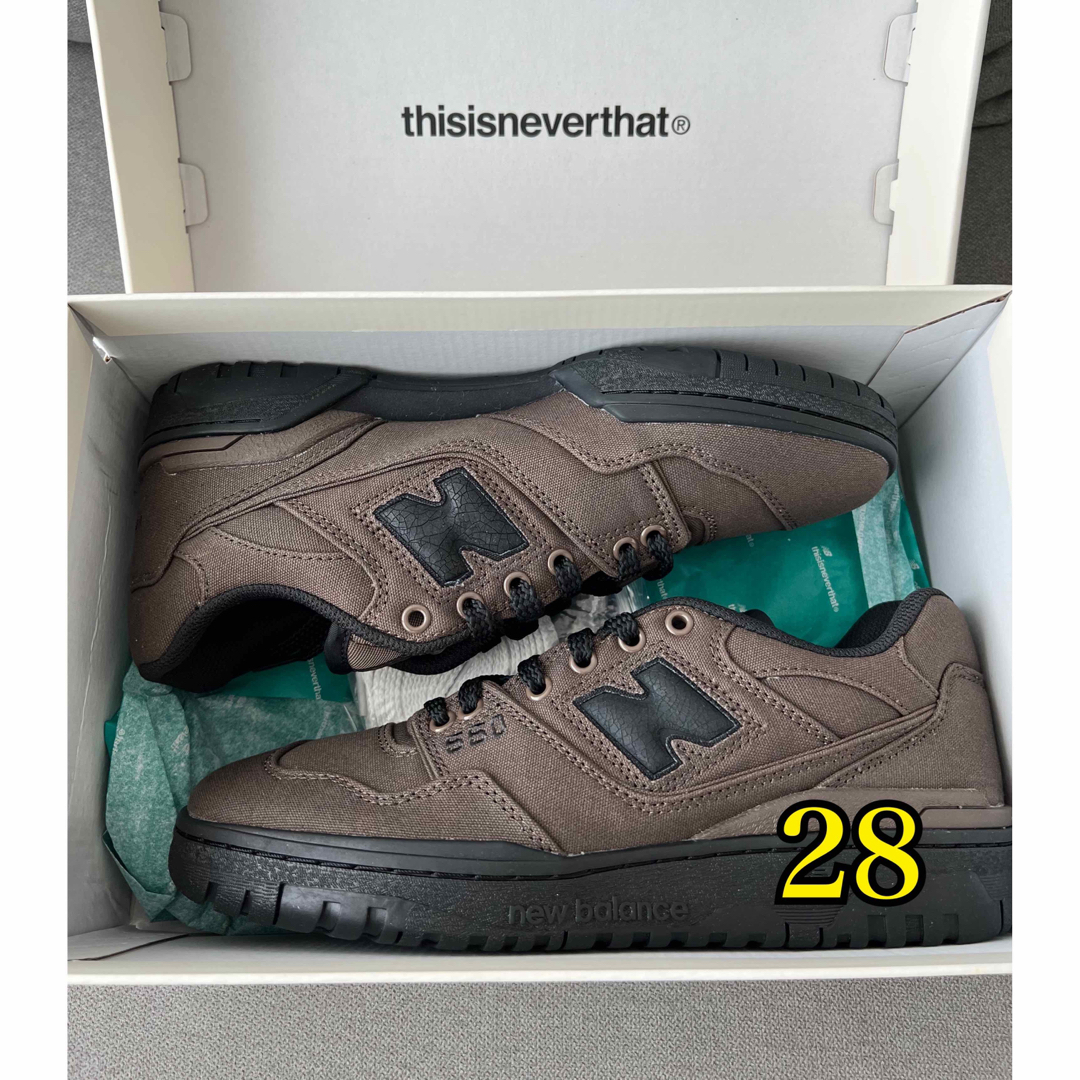 新品 thisisneverthat New Balance 550 Brown | フリマアプリ ラクマ