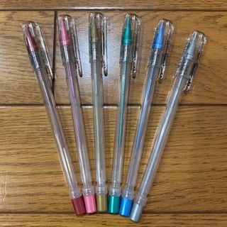 ペンテル(ぺんてる)のレア品　Pentel metallic 1.3 6色セット　シャーペン(ペン/マーカー)