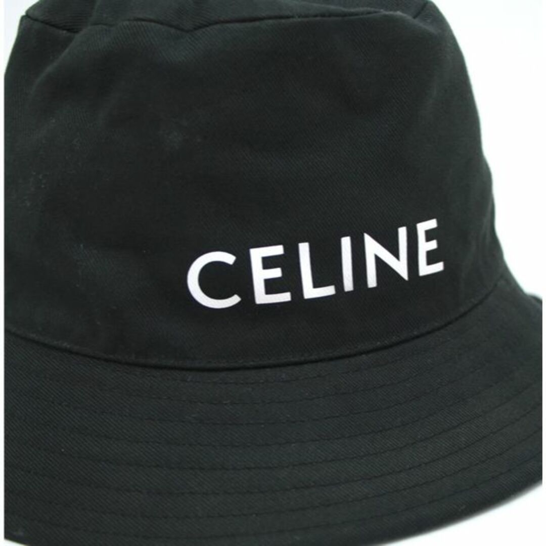 セリーヌ CELINE ロゴ バケット ハット 黒 size:M【62233】 - ハット