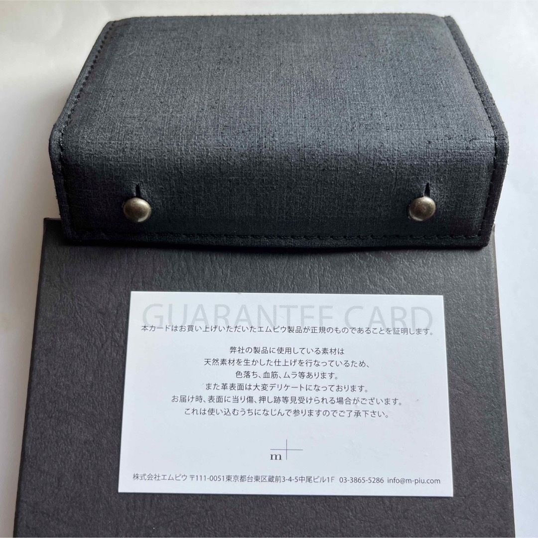 m+(エムピウ)のエムピウ　ミッレフォッリエ　クアドレッティ　ブラック メンズのファッション小物(折り財布)の商品写真
