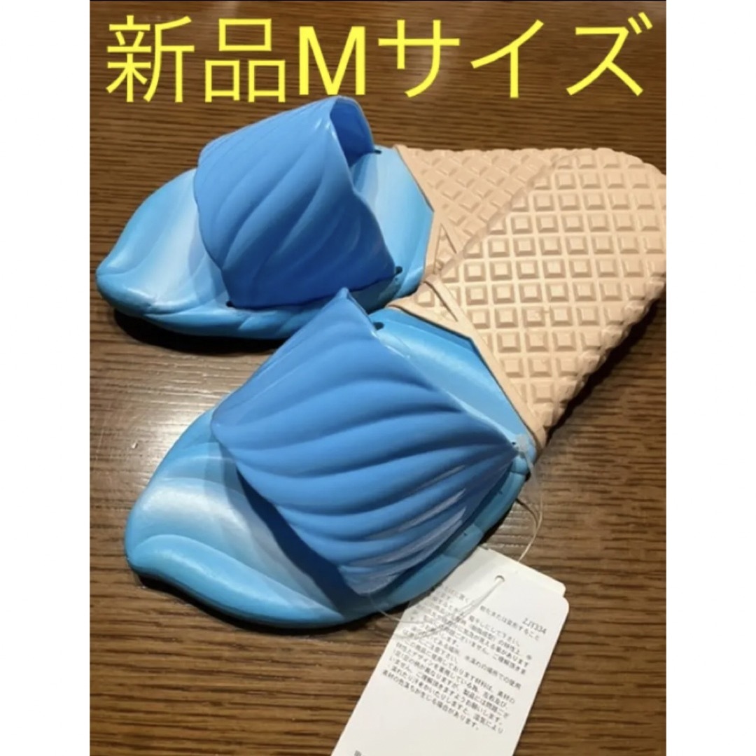 ソフトクリームサンダル　ブルー　Mサイズ レディースの靴/シューズ(サンダル)の商品写真