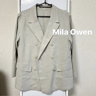 ミラオーウェン(Mila Owen)のMila Owen❤️リネンテーラードジャケット アウター 秋服(テーラードジャケット)