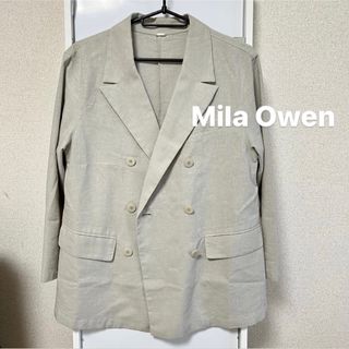 ミラオーウェン(Mila Owen)のMila Owen❤️リネンテーラードジャケット アウター 秋服(テーラードジャケット)