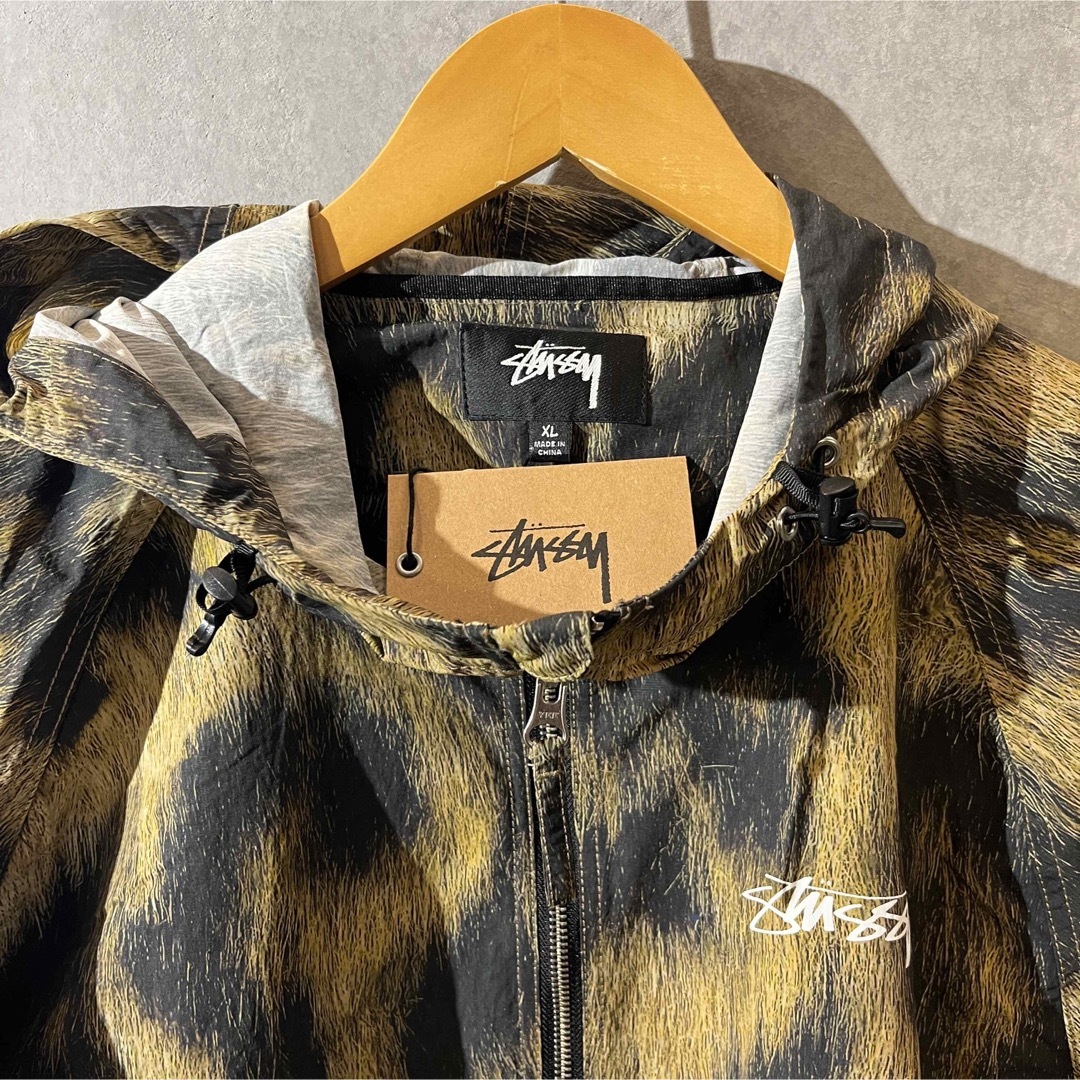 ステューシーstussy BEACH SHELL FUR PRINT XLサイズ