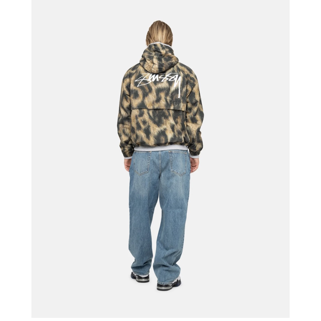 STUSSY(ステューシー)のステューシーstussy BEACH SHELL FUR PRINT XLサイズ メンズのジャケット/アウター(ナイロンジャケット)の商品写真