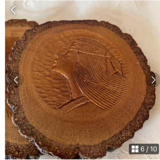 木彫りコースター、おしぼり置きセットの通販 by プロフ必読 ｜ラクマ