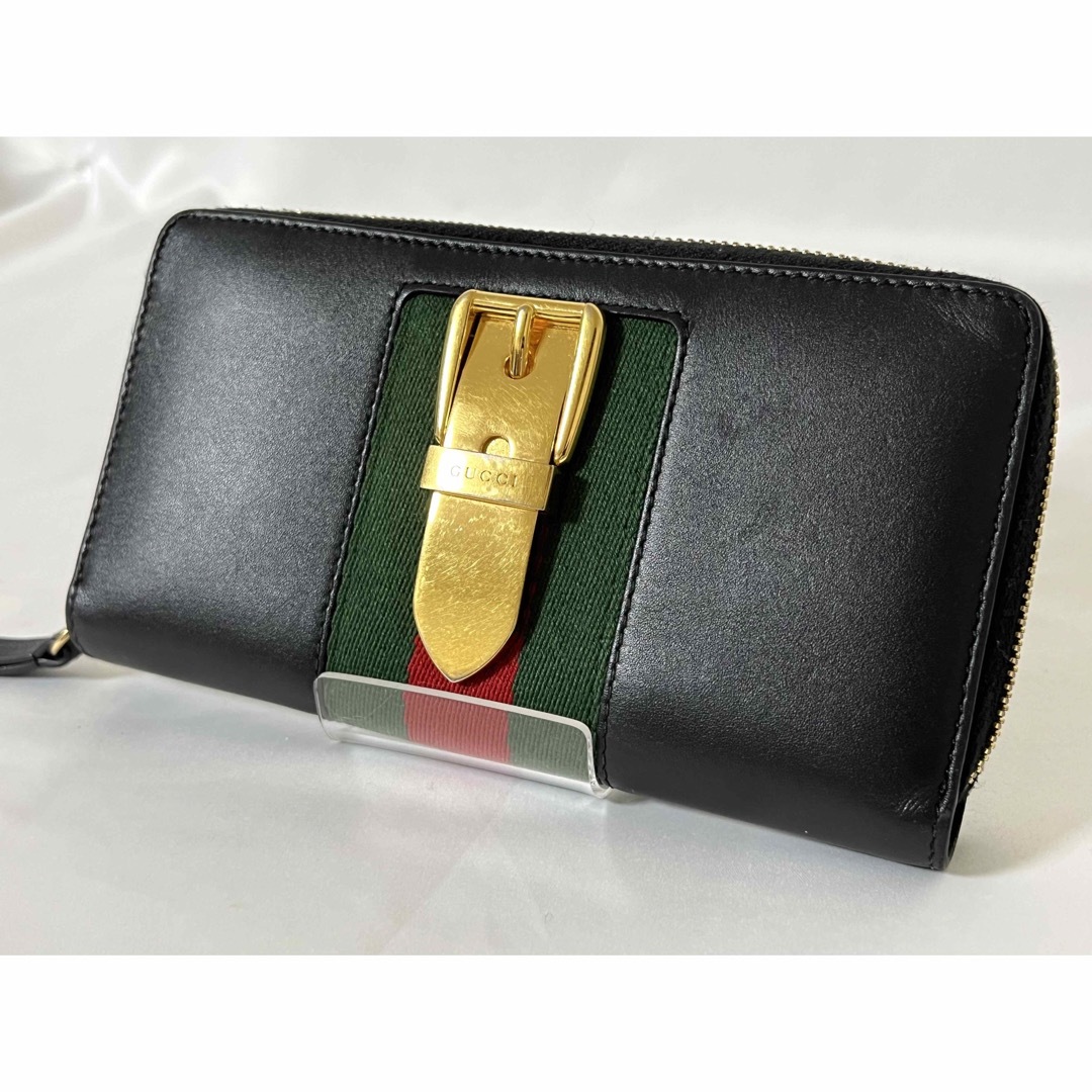 ✨美品✨ GUCCI 長財布 ラウンドファスナー シェリーライン シルヴィ-