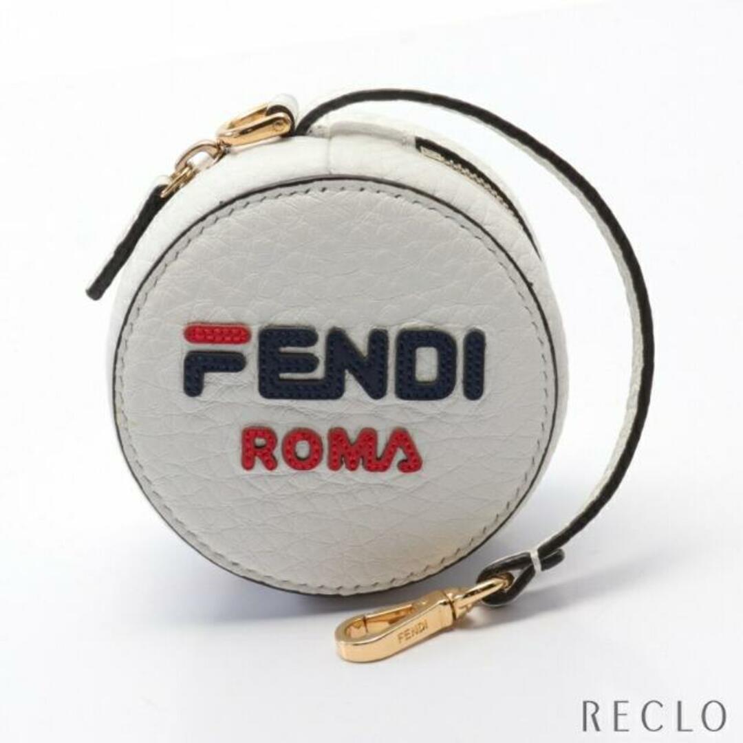 FENDI(フェンディ)のFENDI × FILA FENDIMANIA フェンディマニア ポーチ レザー ホワイト マルチカラー レディースのファッション小物(ポーチ)の商品写真