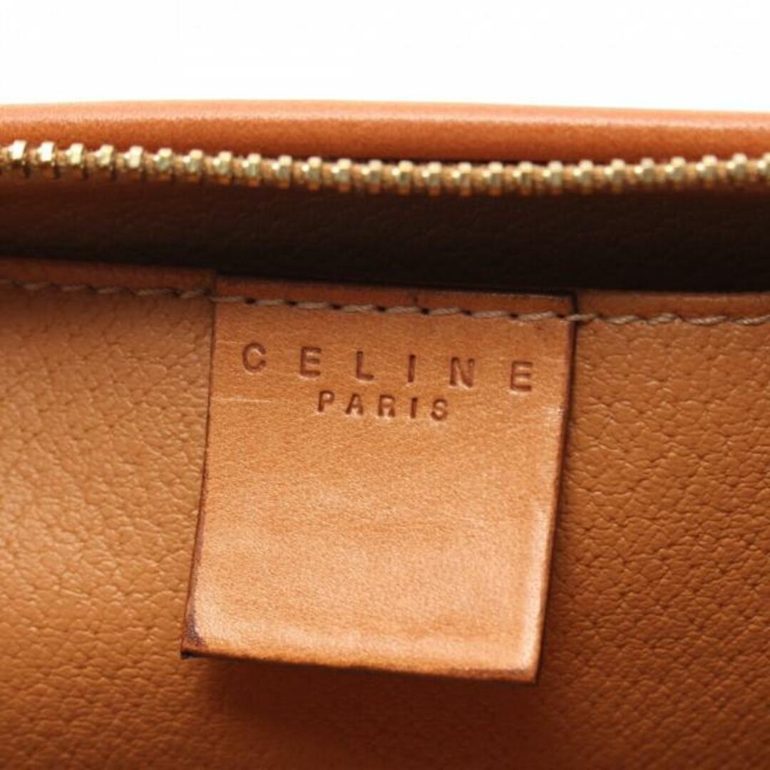 celine(セリーヌ)のマカダム ポーチ PVC レザー ダークブラウン ブラウン レディースのファッション小物(ポーチ)の商品写真