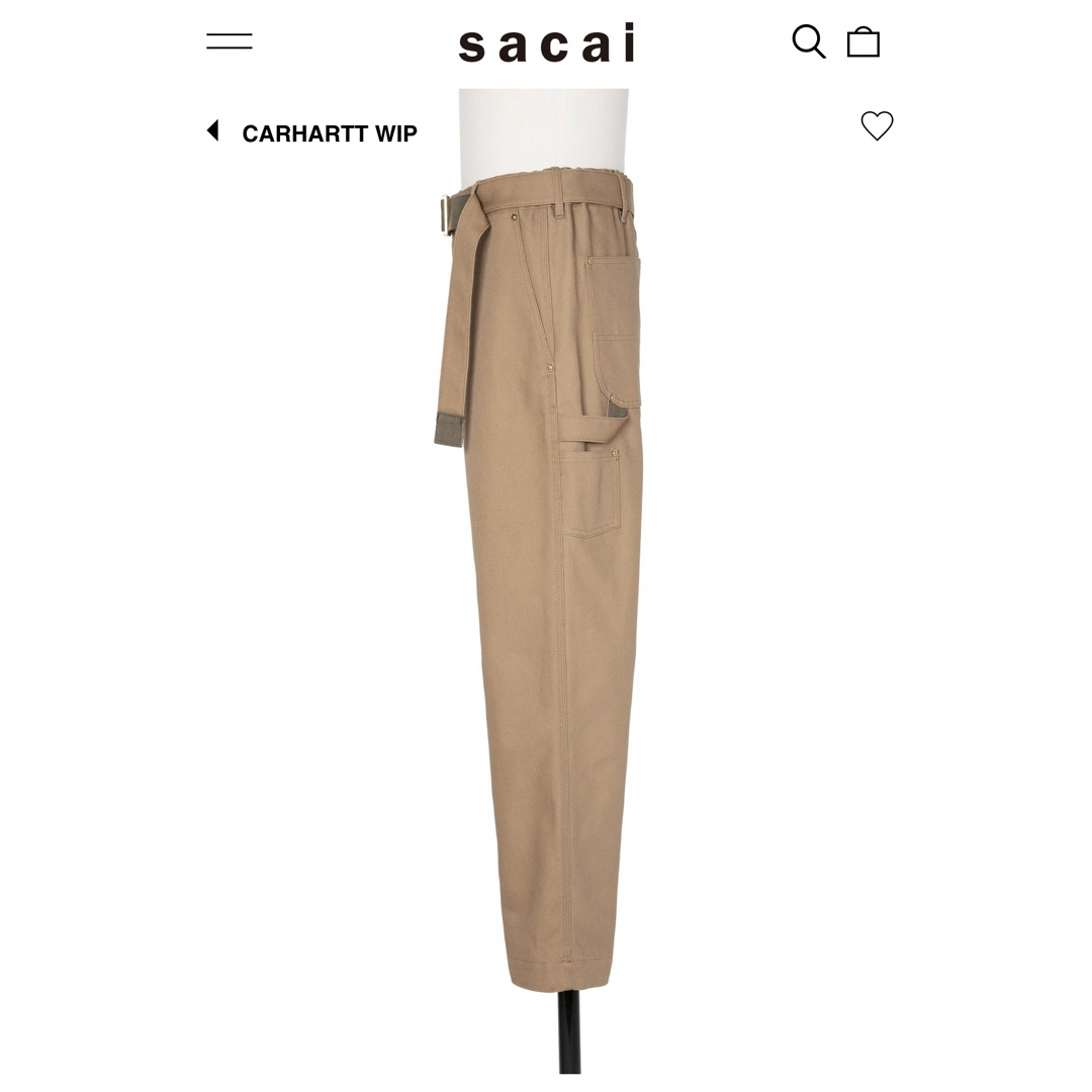 sacai(サカイ)のサカイ　カーハート　パンツ メンズのパンツ(ワークパンツ/カーゴパンツ)の商品写真