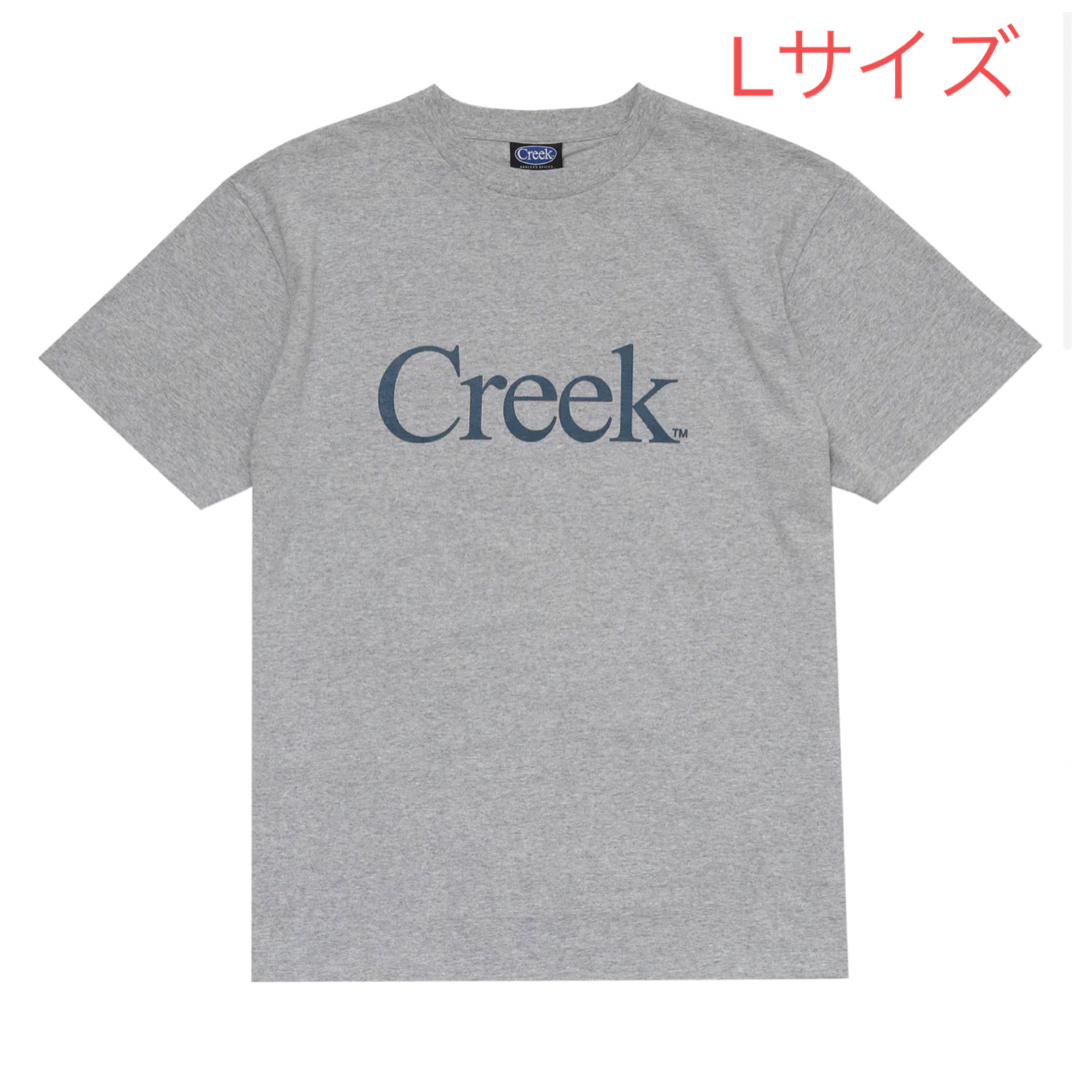 CREEK/LOGO TEE/グレー/L