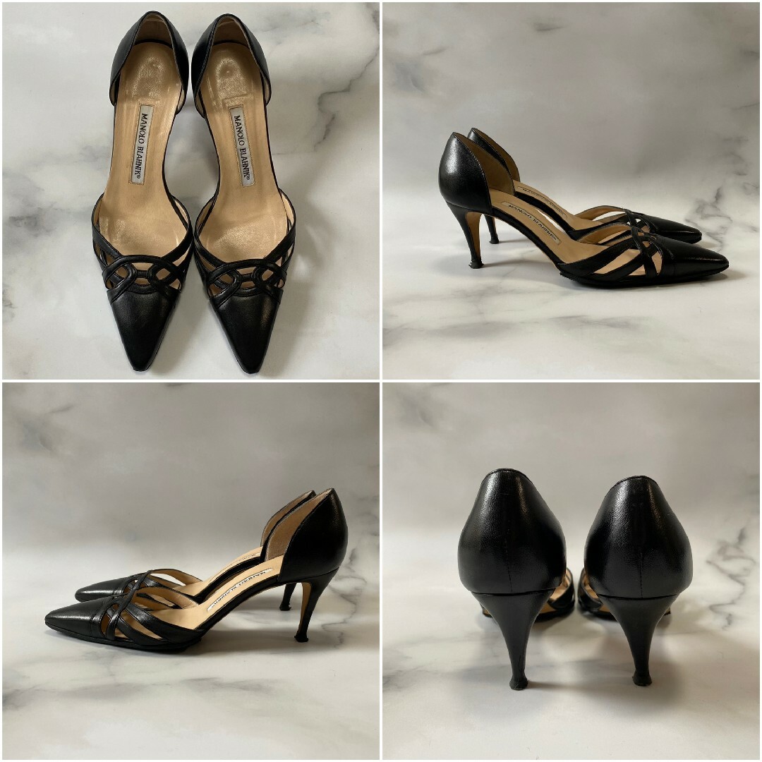 MANOLO BLAHNIK - MANOLO BLAHNIK マノロブラニク ピンヒール パンプス